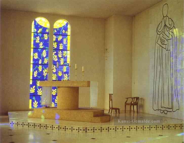 Innenraum der Kapelle des Rosenkranzes Vence 1950 Fauvismus Ölgemälde